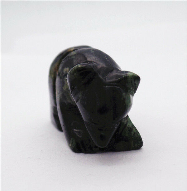38x23x16mm Natural Kambaba Jasper Carved Bear Decoration Statue Decor HH7756