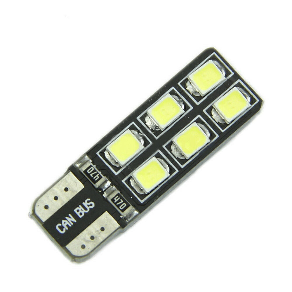 6Pcs T10 2835 LED Canbus Super Bright Car Width Lights Lamps Bulbs White