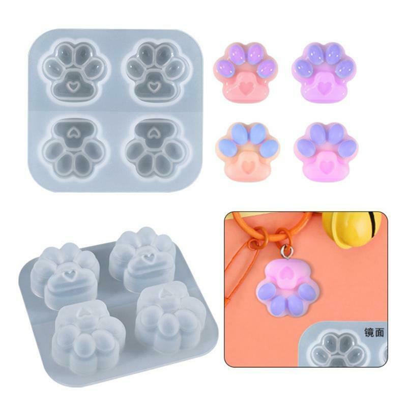 Clear DIY Keychain Pendant Jewelry Crafting Mould for Valentine Love Gift Craft