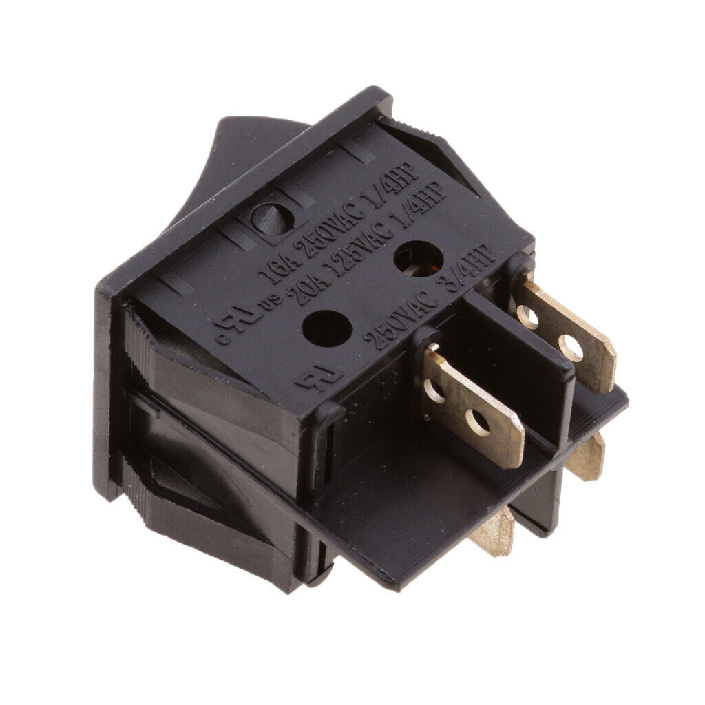 2Pcs AC 20A/250V 4 Pin On/Off SPDT Rocker Switches Universal Fit for Car, Auto,