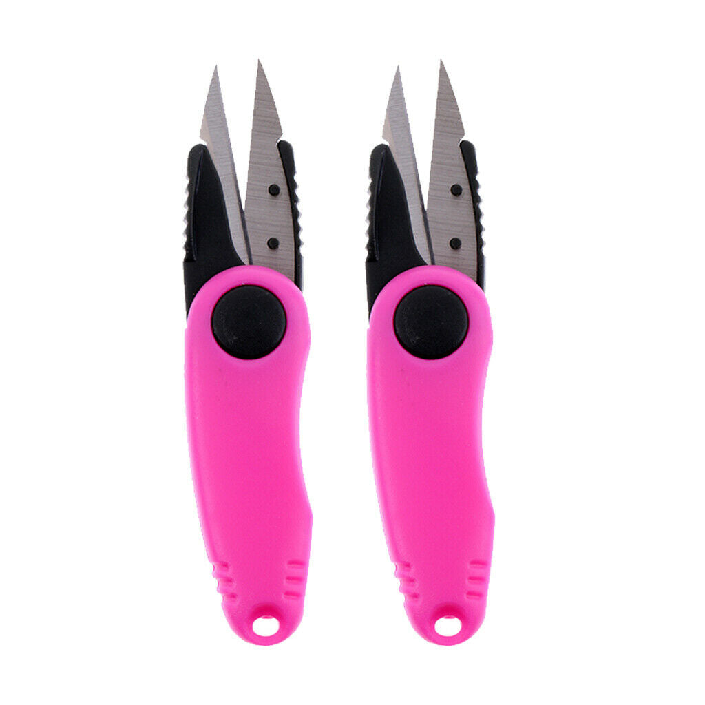 2Pcs Fishing Line Cutter Snips Mini Quick-Clip Lightweight Speed Cutting