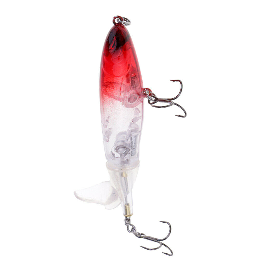 2x Whopper Popper Lure Artificial Hard Bait Two Colors Fishing Fish Catcher