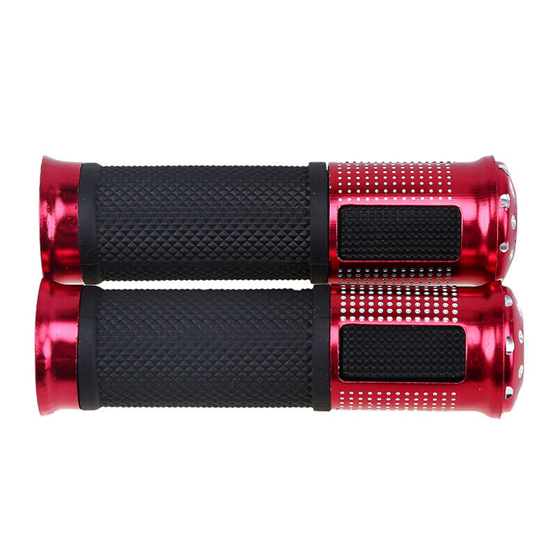 Pair Motorcycle 7/8" Hand Grips Handle Bar Rubber Gel For YAMAHA Suzuki BMW