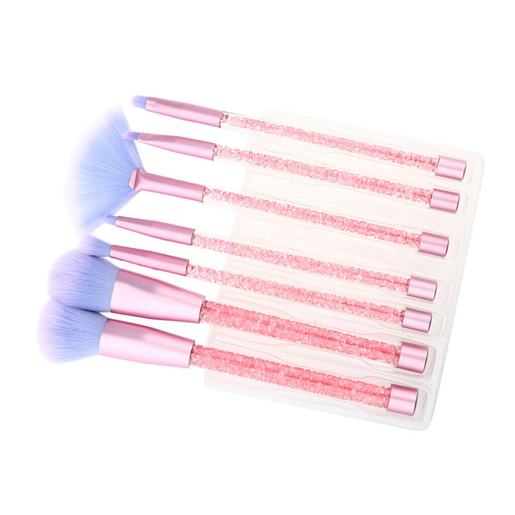 7x Makeup Brushes Blending Highlighter Contour Powder Brush Blaze Orange