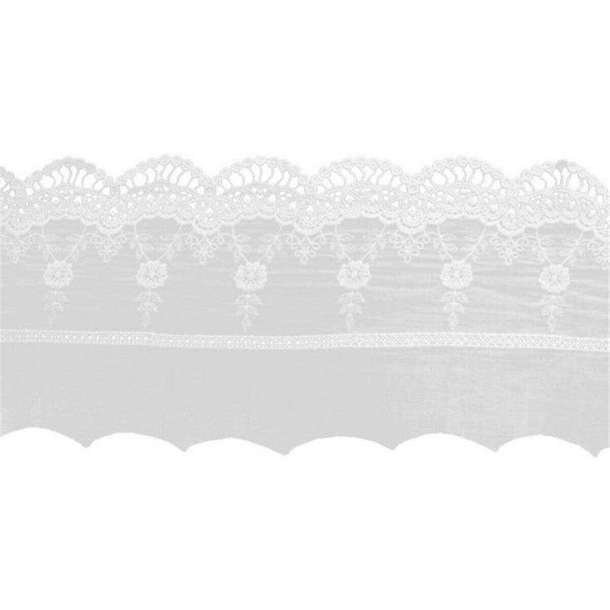5Yards Embroidery Floral Cotton Lace Trim Ribbon Wedding Fabric DIY Sewing Craft