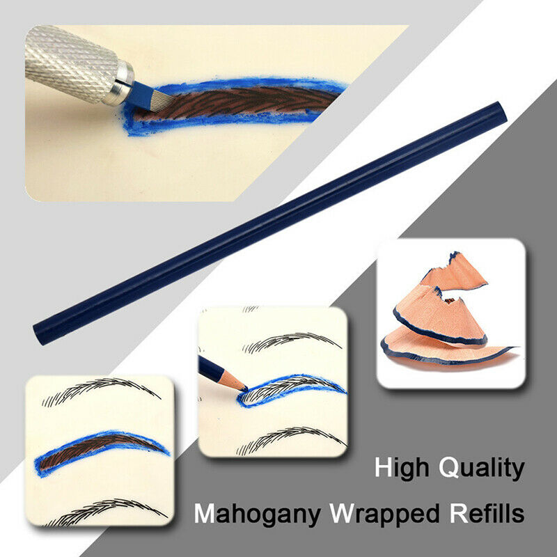 Practical Makeup Microblading Eyebrow Tattoo Kit Pen Needle Paste Skin RulerBDA