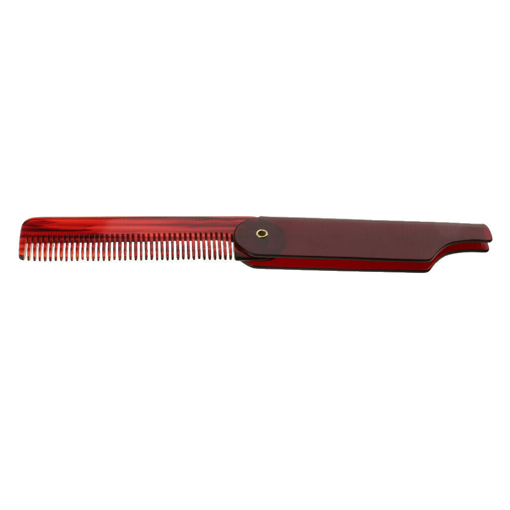Pocket Size Folding Moustache Beard Hair Clip Comb Styling Tool for Men