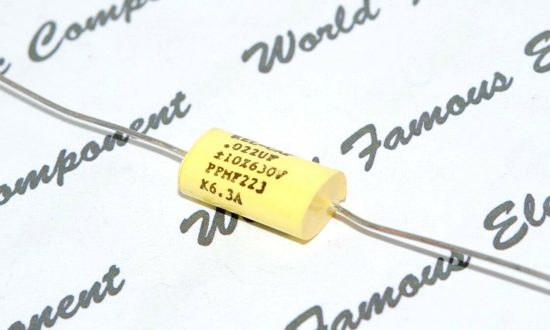 1pcs - REL-CAP PPMF 0.022uF (0.022µF 22nF) 630V 10% Axial Capacitor - FOR AUDIO