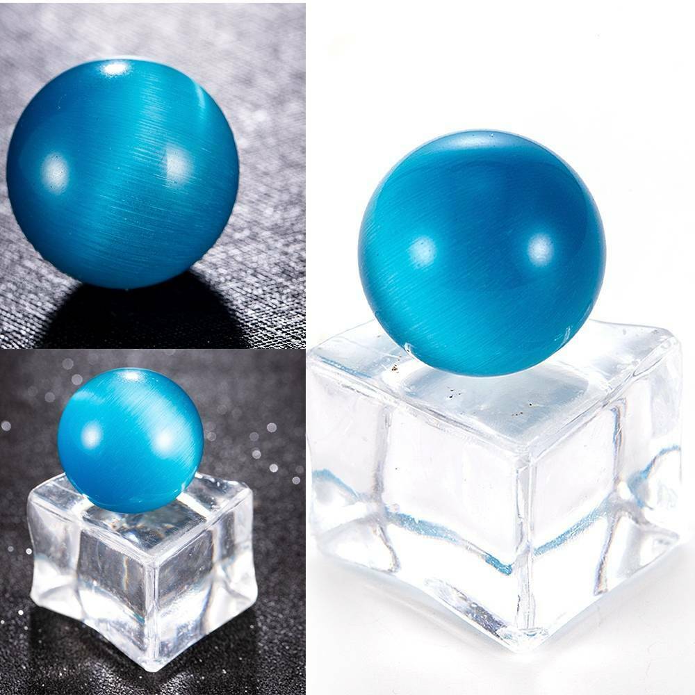 20mm Blue Cat's-eye Opal Natural Quartz Crystal Healing Stone Ball Sphere Hot!