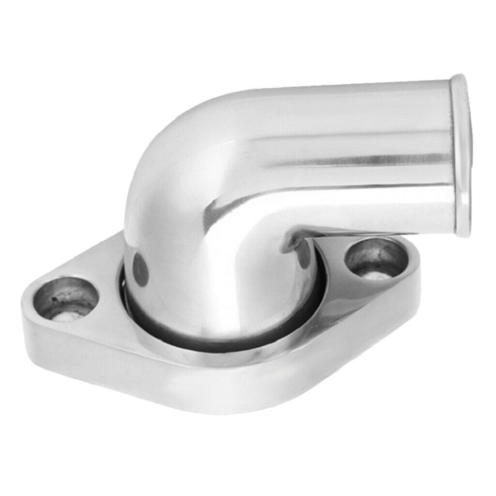 Polished Alloy 90 ° Water Neck Thermostat Housing With
