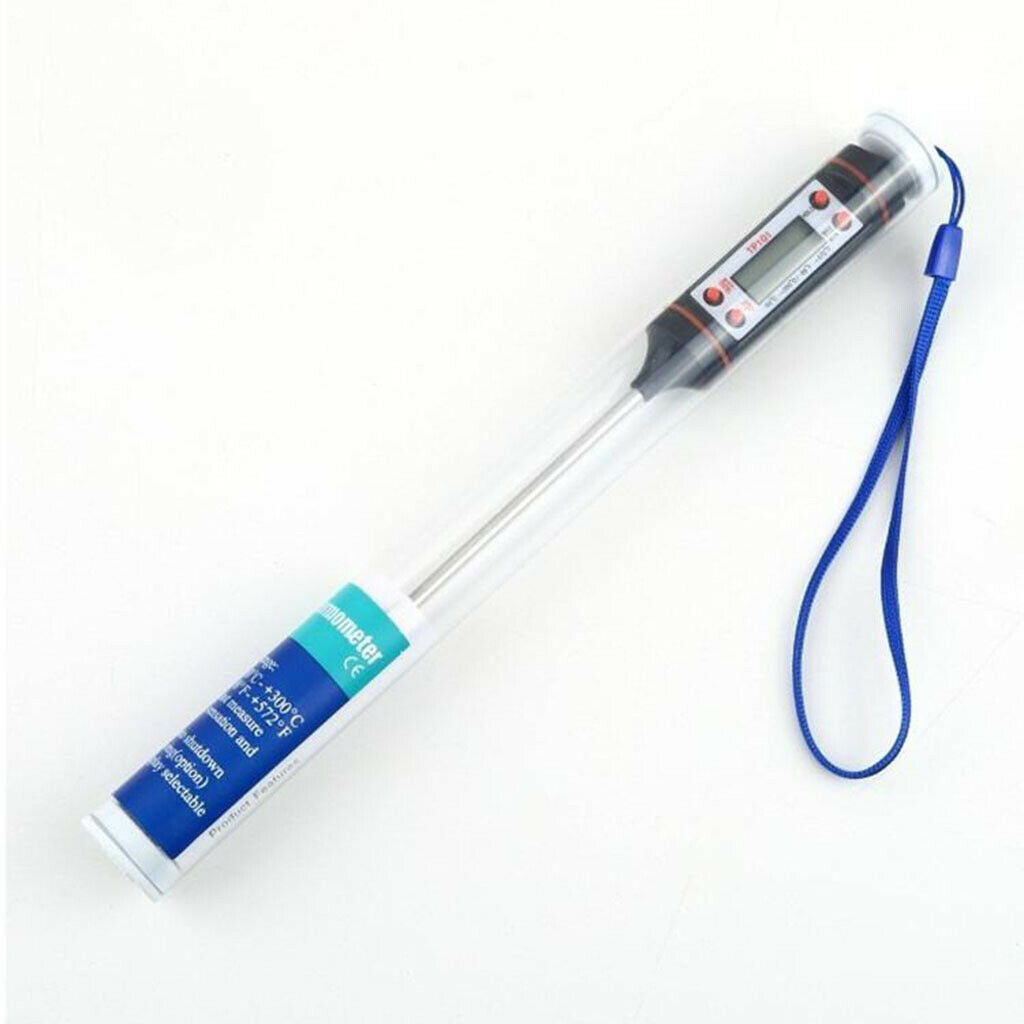 2pcs Digital Food Thermometer Baking Meat for Oil Deep Fry Candy Thermometer