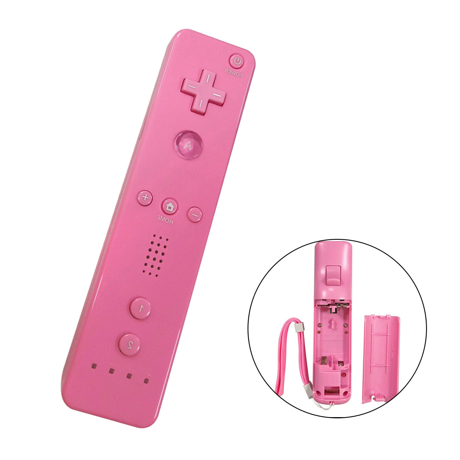Remote Controller Remote Controller for Nintendo Wii and Wii U 1 Set pink