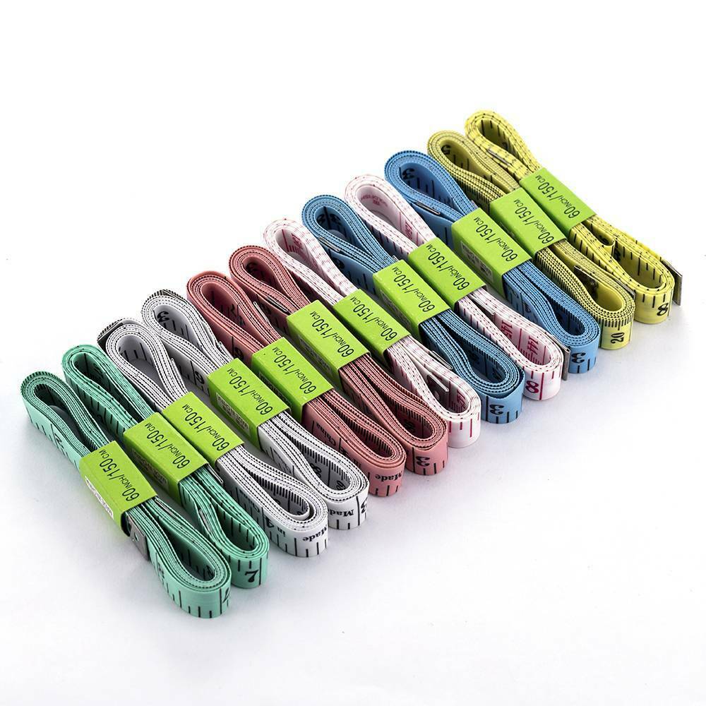 60" Body Measuring Ruler Sewing Cloth Tailor Tape Measure Seamstress Soft Flat