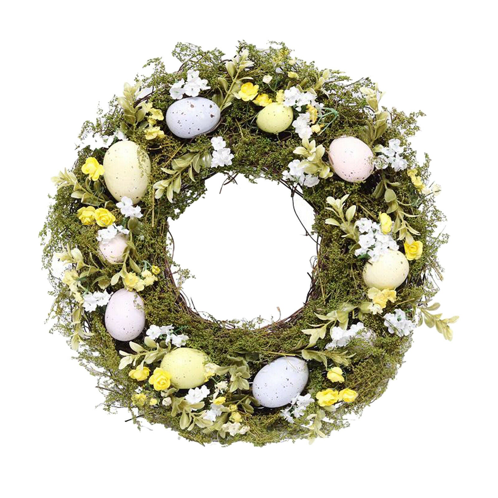 Easter Egg Wreath 35cm Artificial Plants Garland Wall Wedding Decor Sign