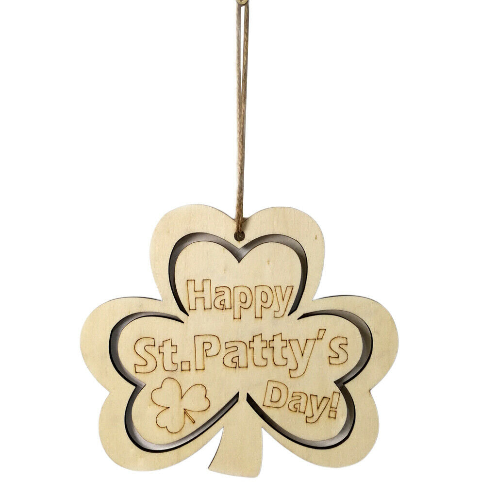 Pens Hanging DIY Wooden Shamrock st. Patricks Day Decor Irish Supplies Kit