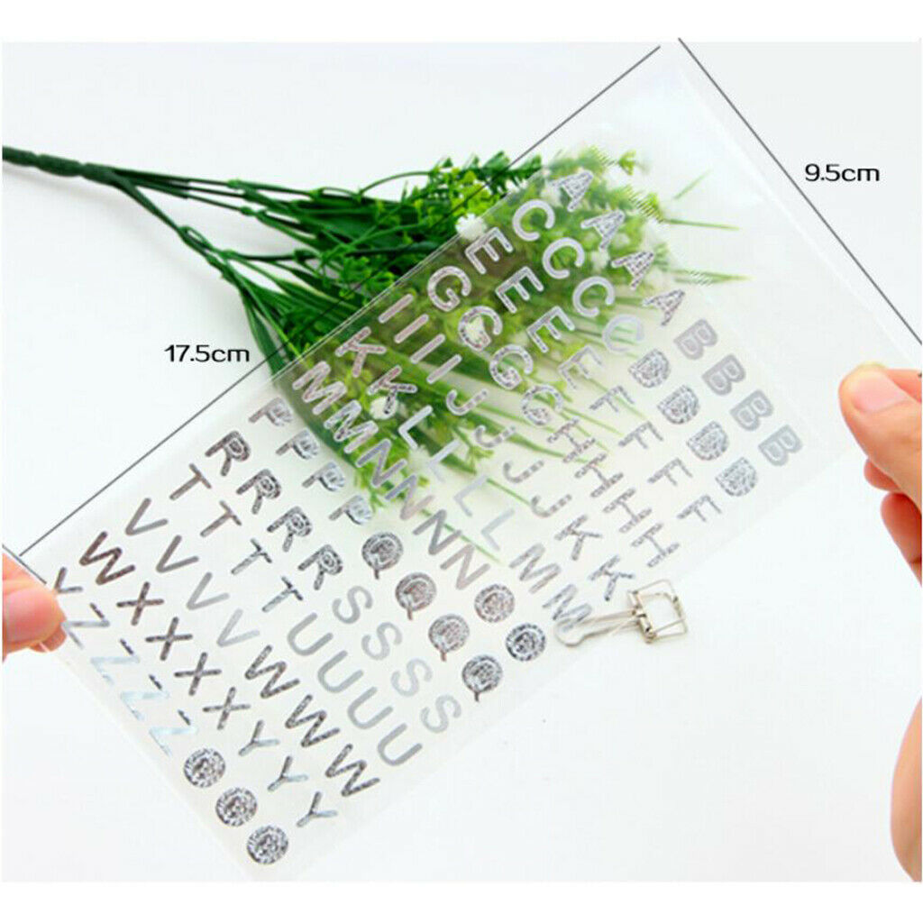 6 Pcs Alphabet Numbers Letters Stickers Label Craft Self Adhesive Peel Off