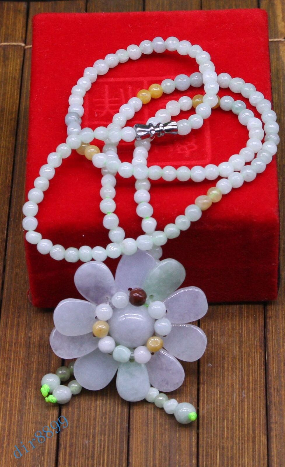 Certified Yellow Natural A Jade jadeite Dragon Petal Pendant Necklace èŠ±ç“£é¡¹é“¾