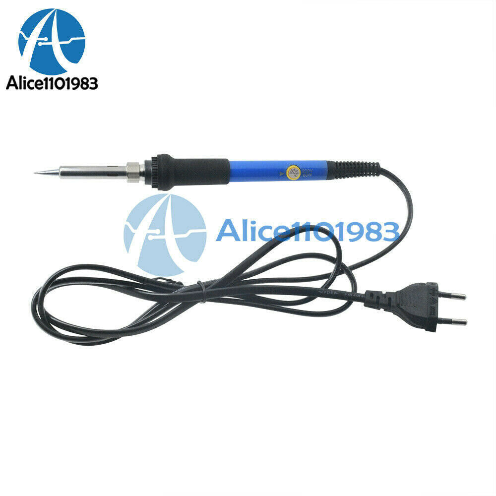 220V 60W Adjustable Temperature Welding Heat Pencil Soldering Iron Tool EU Plug