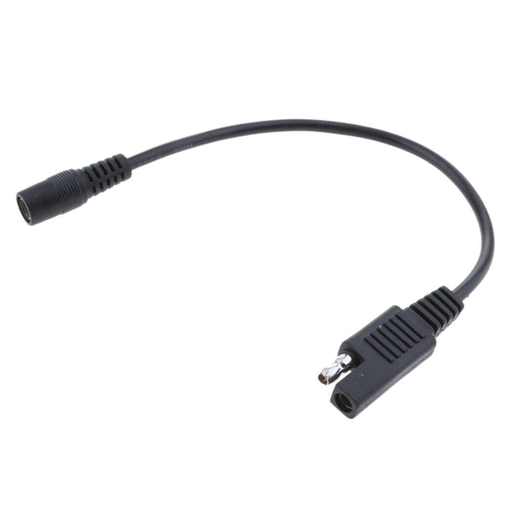 2x 10 '' SAE to DC 5.5x2.1mm Coax Female 20AWG Cable Motorcycle  Clothing