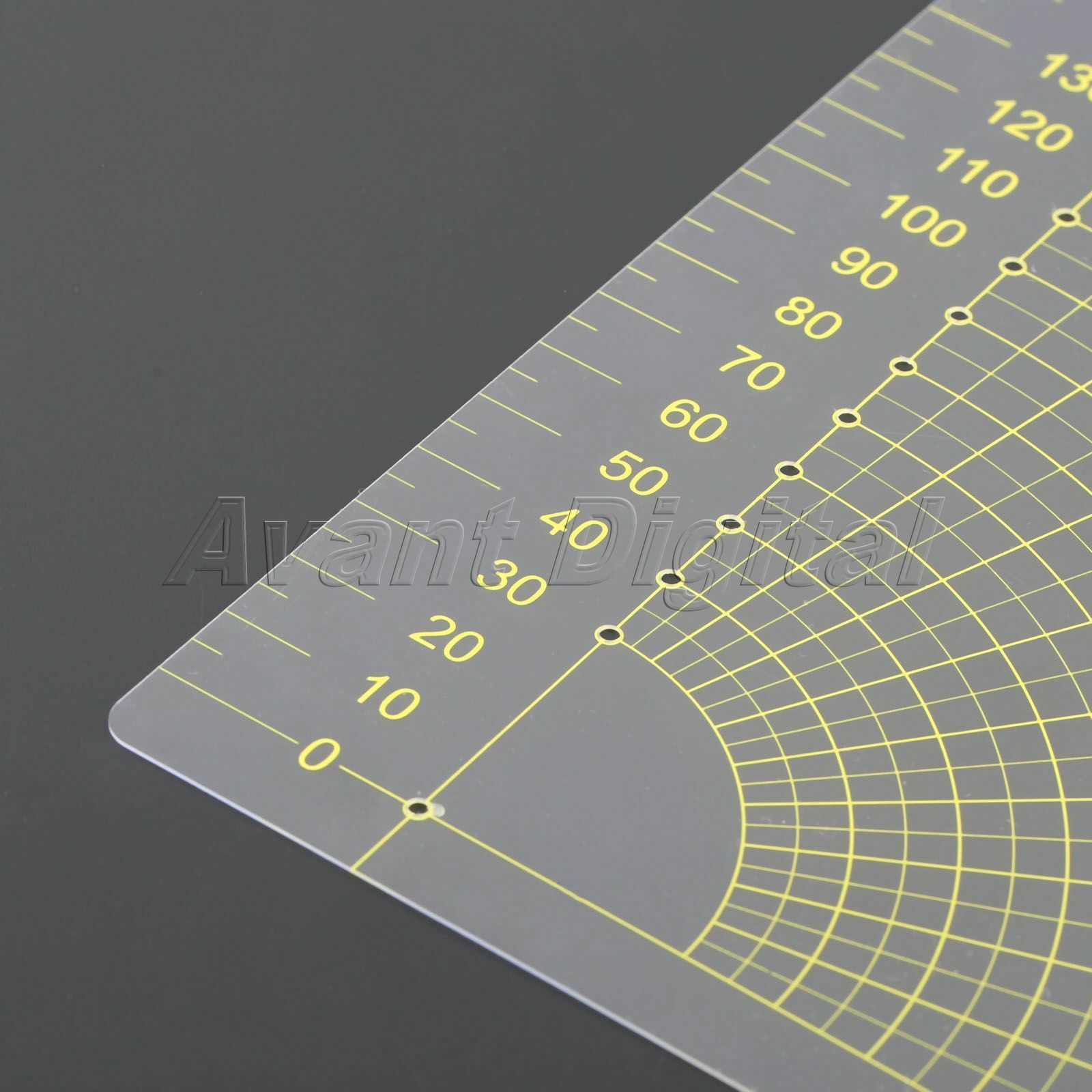 1pc Circle Fan Foot Seam Ruler Tailor Sewing Tool Quilting Patchwork Scrapbook