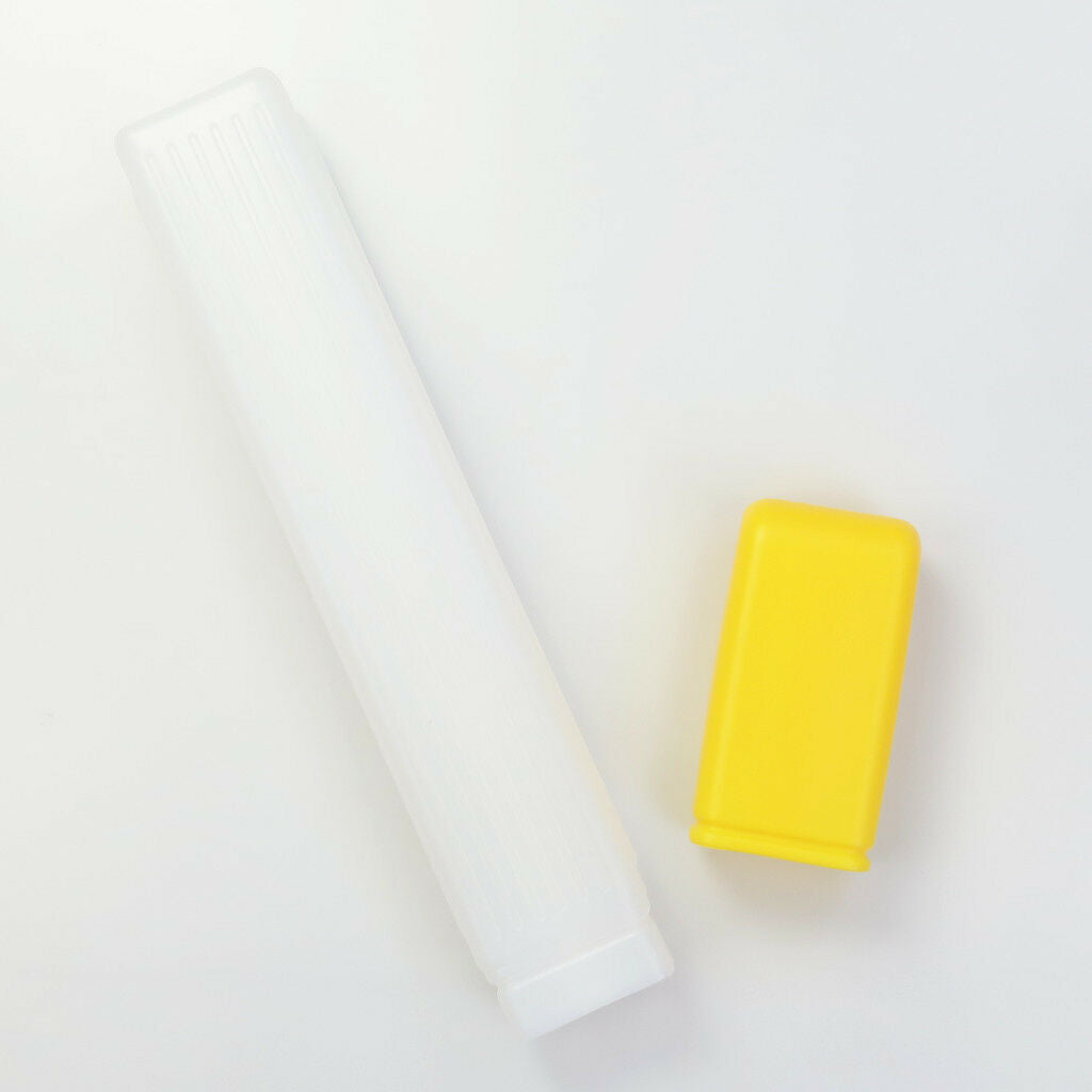 41cm Plastic Knitting Needles Storage Case Crochet Hook Holder Bottle Yellow