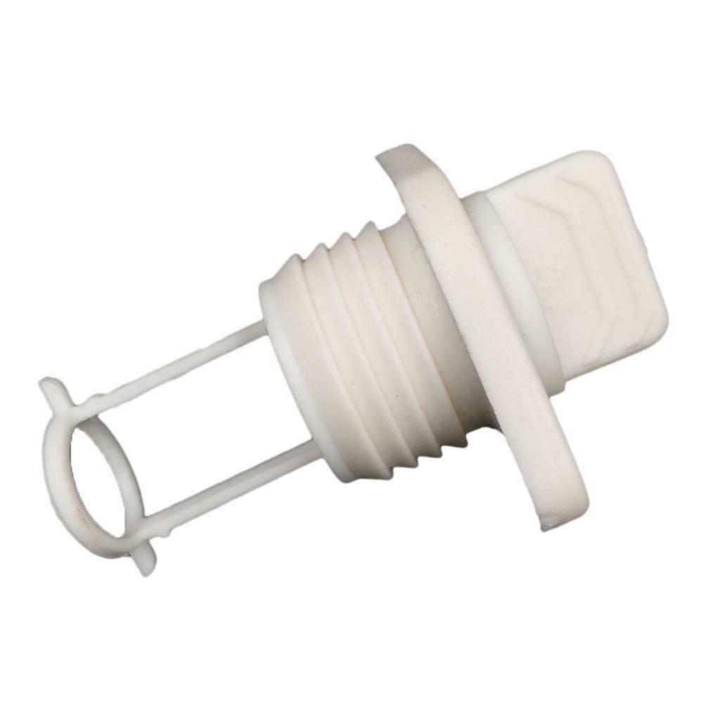 Boat Drain Plug Replacement Coarse Thread / Marine White Diamond