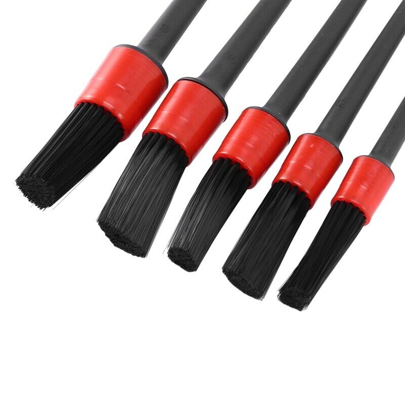 Detail Brush (Set of 5), Auto Detailing Brush Set Perfect for Car Motorcycle AD1