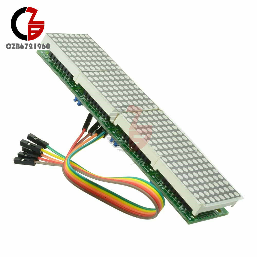 5V MAX7219 Blue LED 4 in 1 Display Dot led Matrix MCU Control Module Fit Arduino
