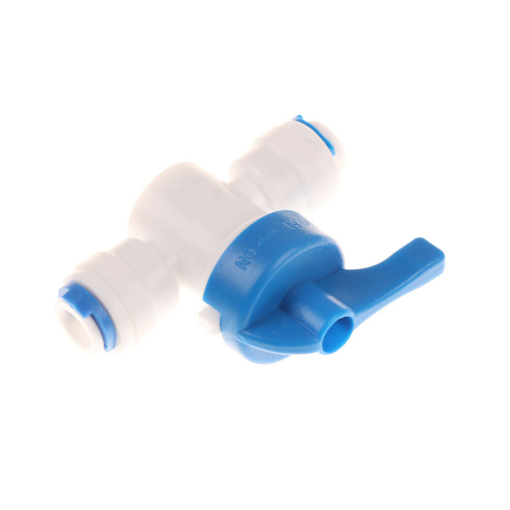 1/4''Inline New Ball Valve Quick Connect Shut Off forRO Water Reverse Osmosis WF