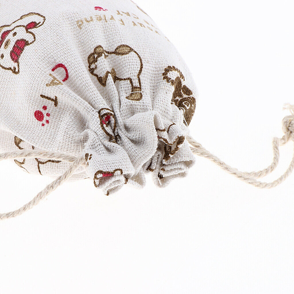 12x Burlap Bag with Drawstring Jute Gift Bag Jewelry Pouches Sacks Bag White
