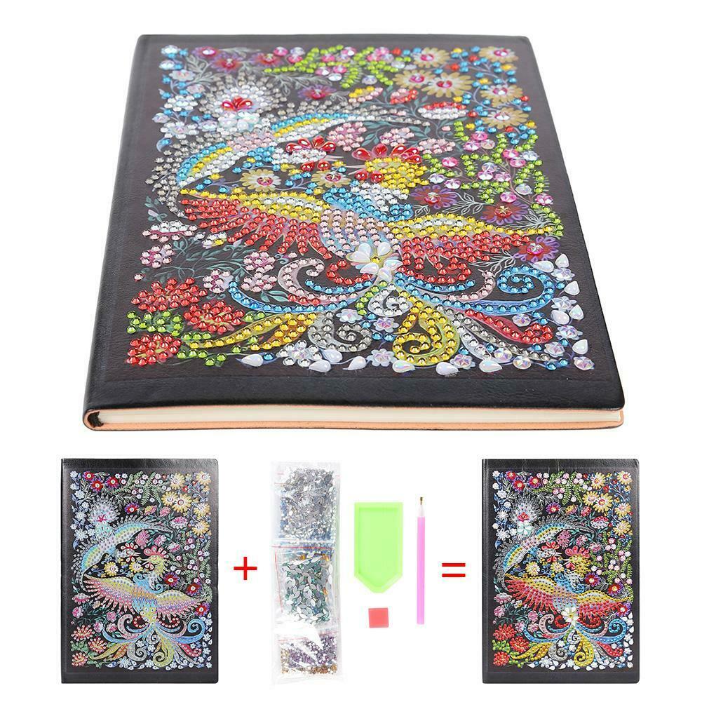 DIY Phoenix Special Shaped Diamond Painting 50 Pages A5 Notepad Notebook @