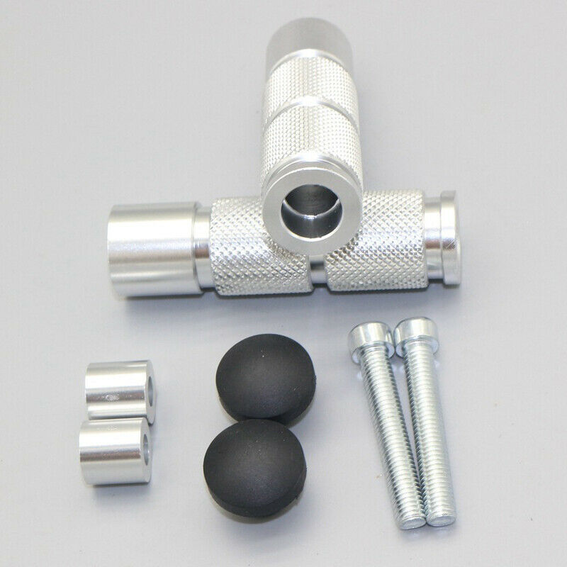 1 Pair Footrest Footpeg Foot Pedals CNC Aluminum for Motorcycle ATV Motorbike