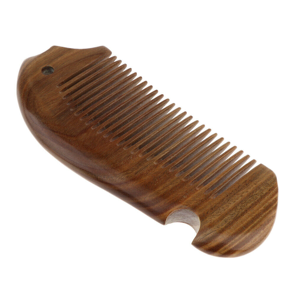Handmade Small Sandalwood Comb With Fine Tooth Scalp Massage For Men Women