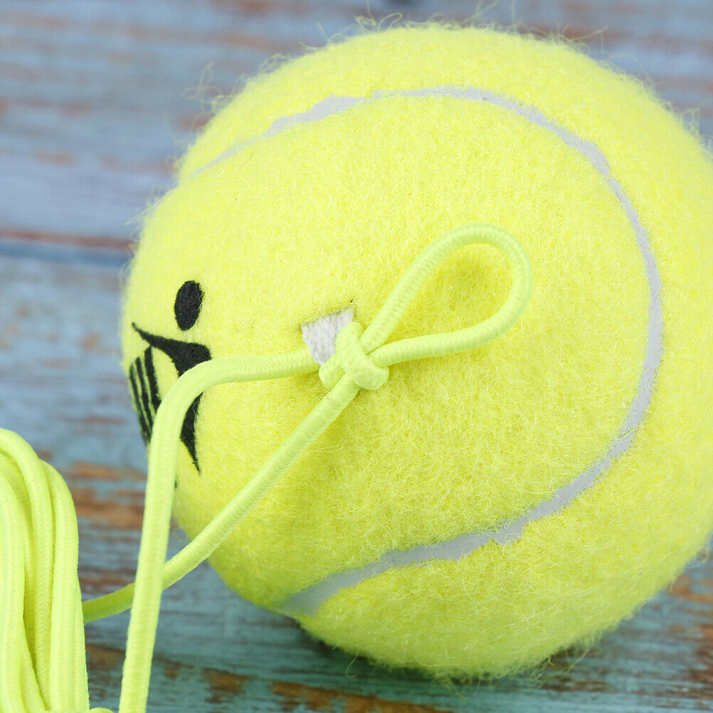 Elastic Rubber Band Tennis Ball Single Practice Training Belt Line Cord Tool WF
