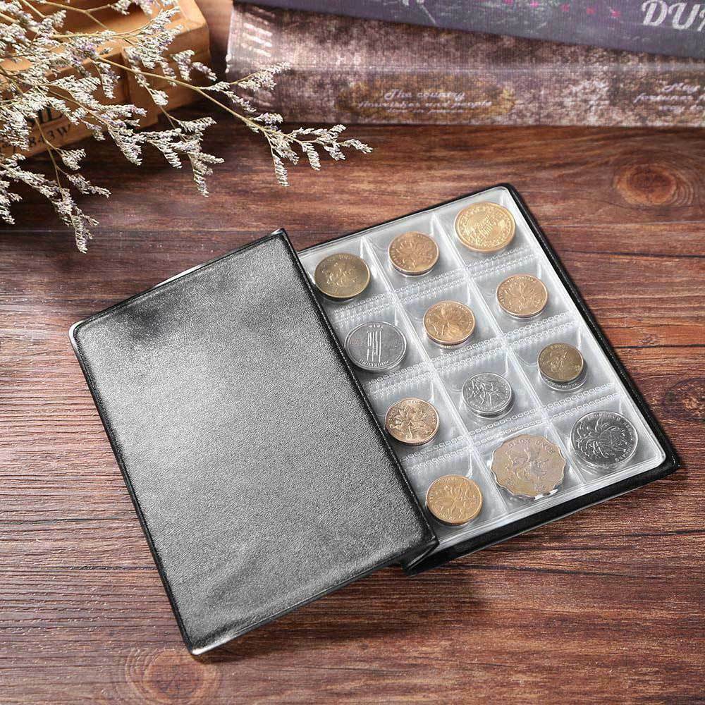 Penny Money Pocket Storage Coin Album Book 120 Holders Collection Coins Holder