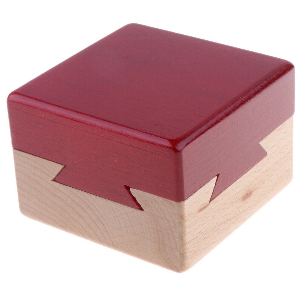 Box High Quality Wooden Puzzle Game Luban Lock IQ Educational Toys For Children