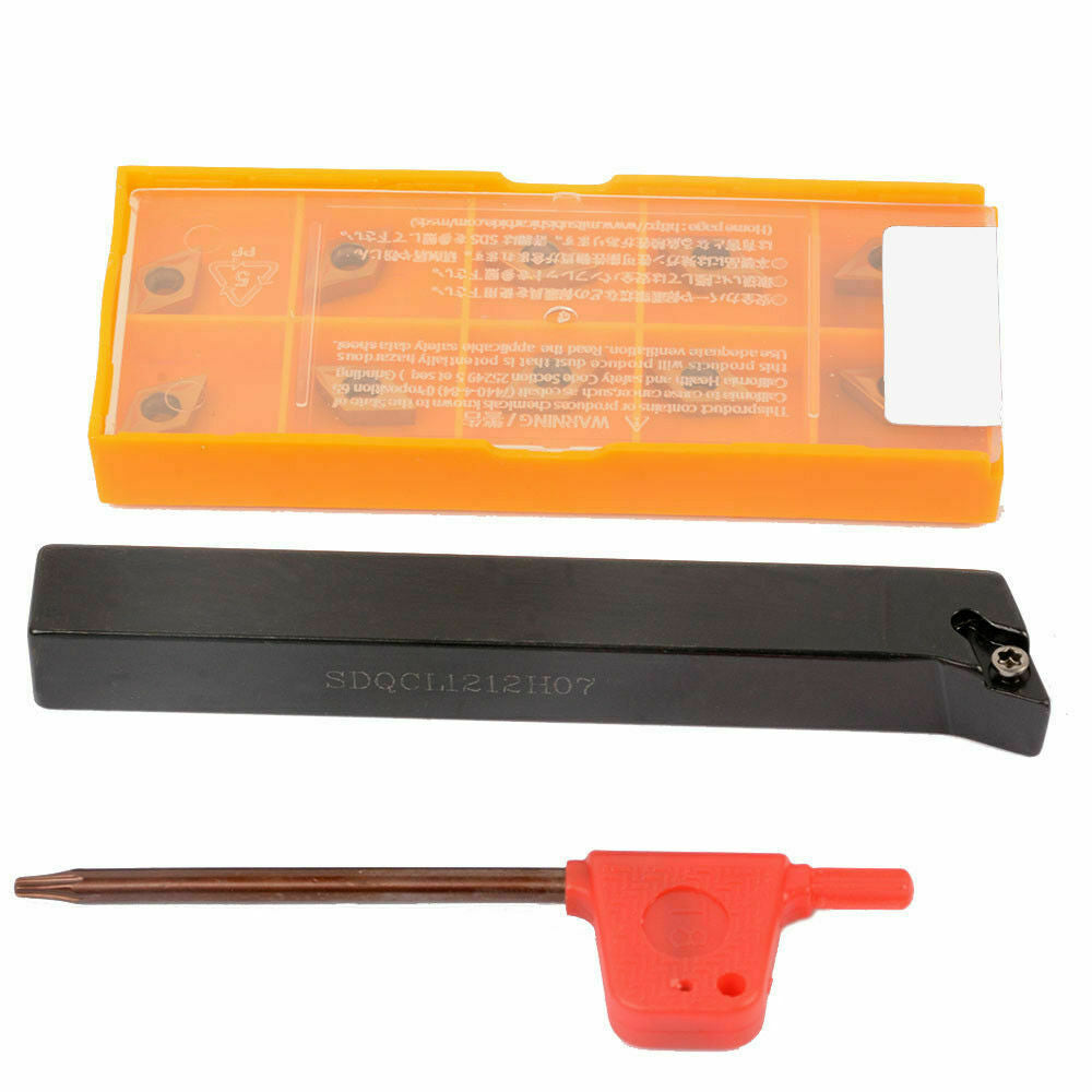 SDQCL1212H07 lathe External Turning Tool Holder+DCMT070204 BP010 Carbide insert