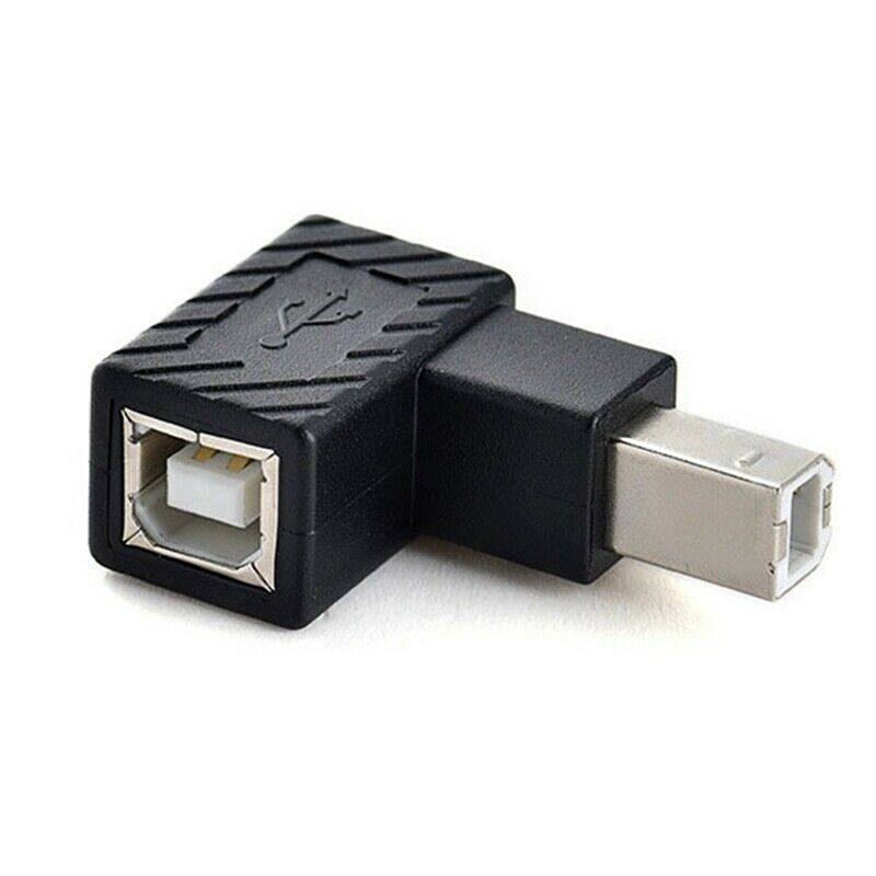USB 2.0 Type B Print Port Adapter Converter 90 Degree Right Angle Plug ExtenS7K2