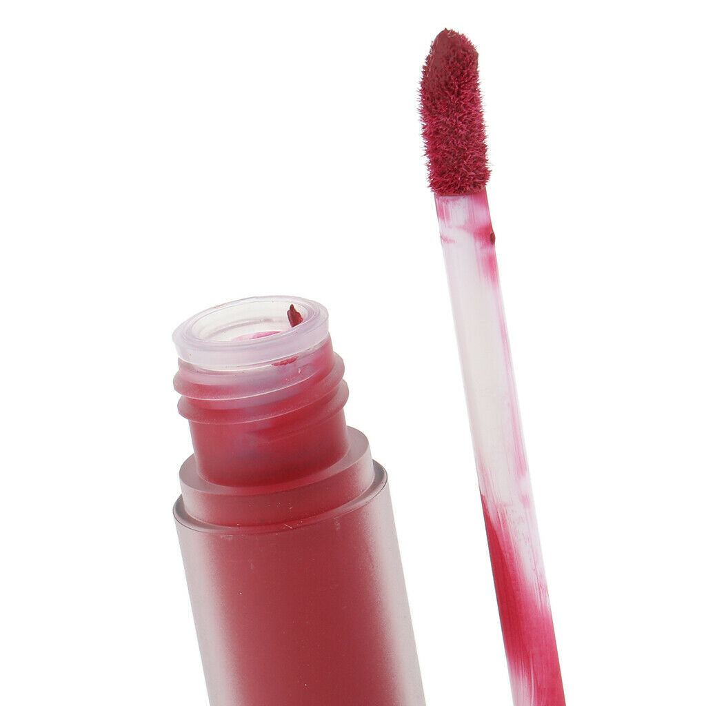 6 Color Beauty Liquid Lipstick Matte Shimmer Lip Gloss Waterproof Makeup 13-18