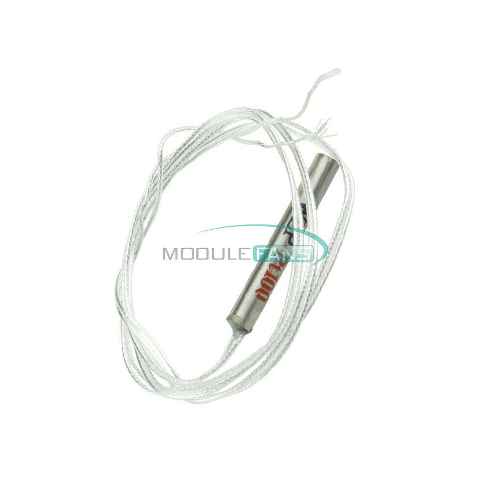 2PCS PT100 Heat Platinum Resister Temperature Sensor Waterproof Temp Probe