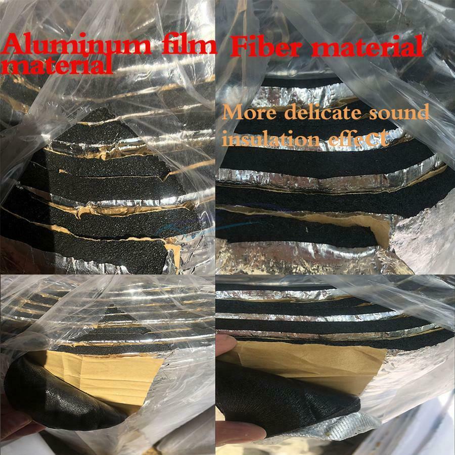 6Pcs 10MM Auto Car Sound Proof Deadening Insulation Closed Cell Foam Fiberglass