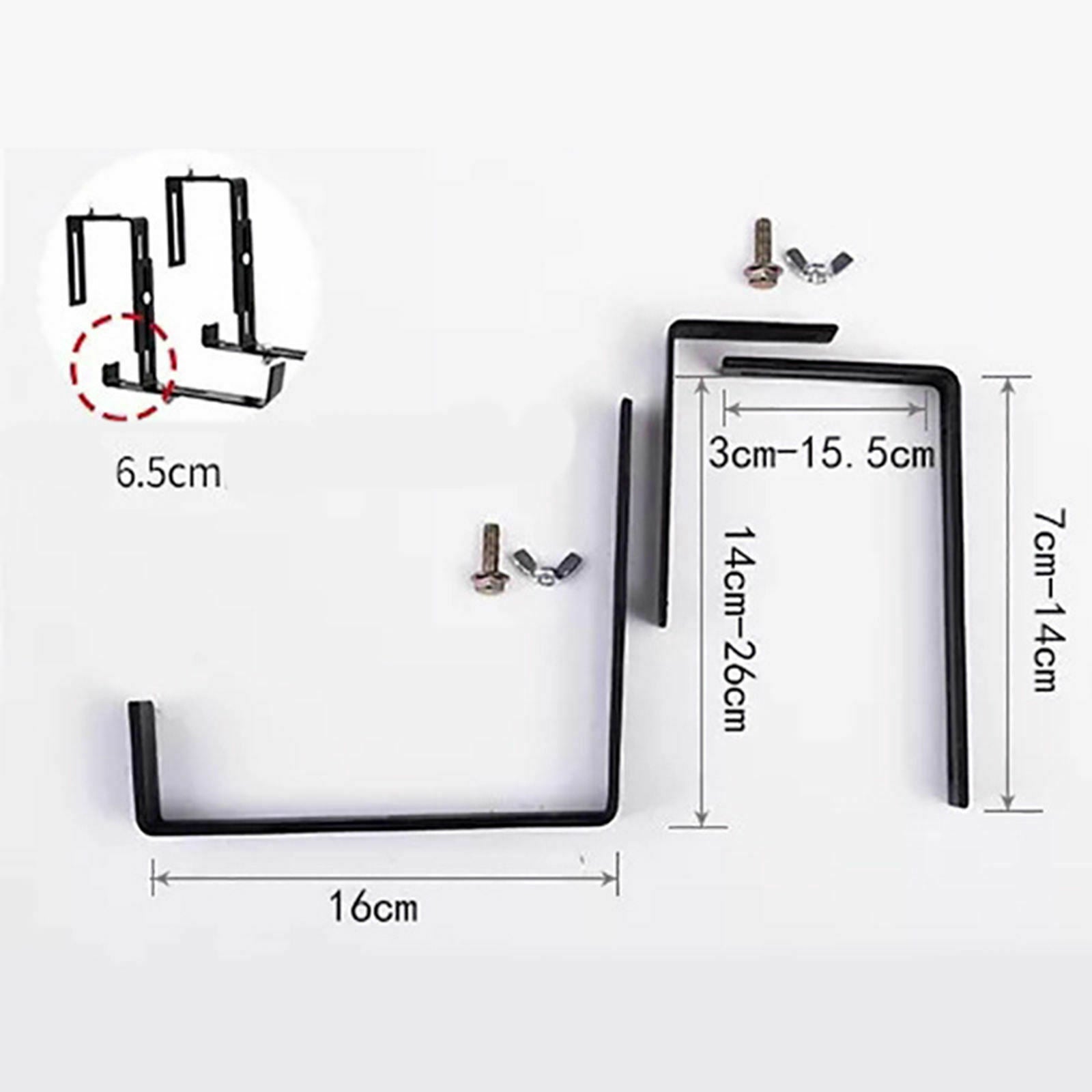 Hanging Plant Hanger Max Load 15kg Wall Hooks Flower Box Holder for Garden