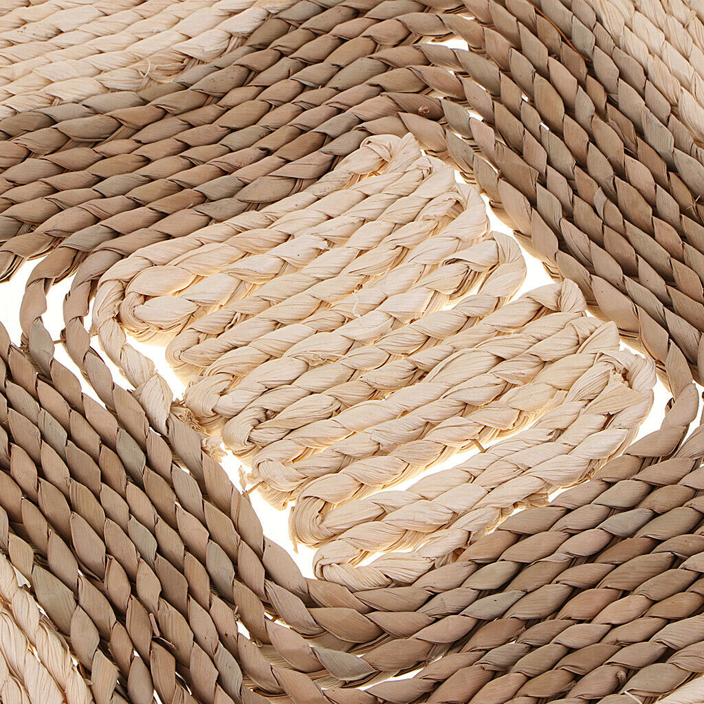 Rustic Handmade Woven Cushion Chair Pad Braided Seat Floor Pillow Patio