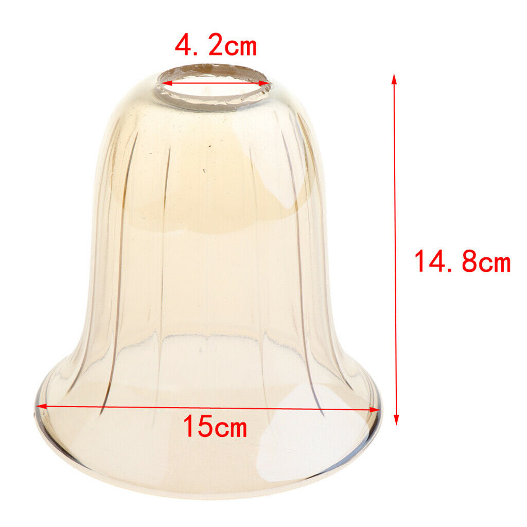 E14 Replacement Ceiling Chandelier Frosted and Clear Glass Lamp Shade Type 5