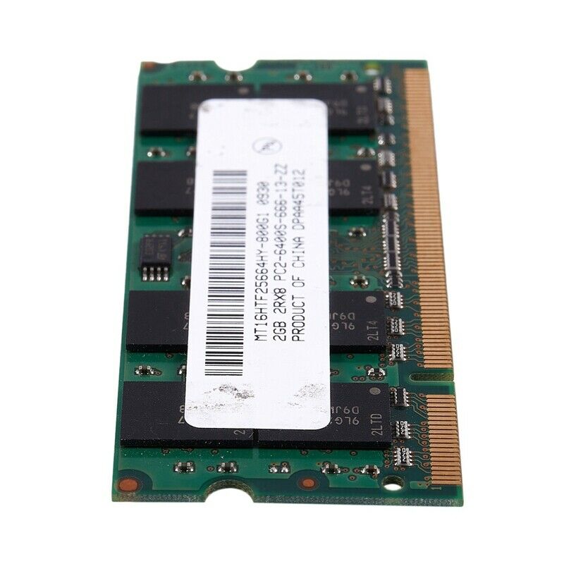 2GB DDR2 PC2-6400 800MHz 200Pin 1.8V Laptop Memory SO-DIMM ebook RAM L5U8
