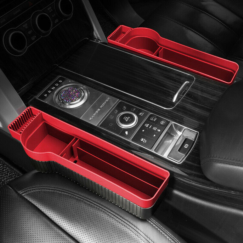 2PCS Universal Car Seat Slot Storage Box Consoles Organizer Phone ABS Cup Holder