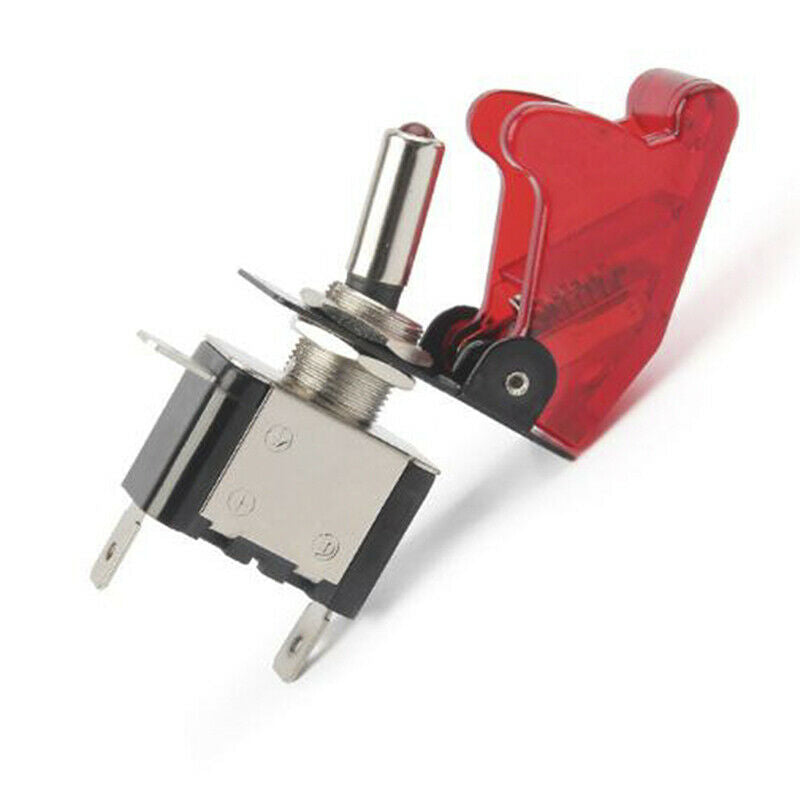 12V 20A Red Cover LED Light Rocker Toggle Switch SPST ON/OFF Car Marine B.l8