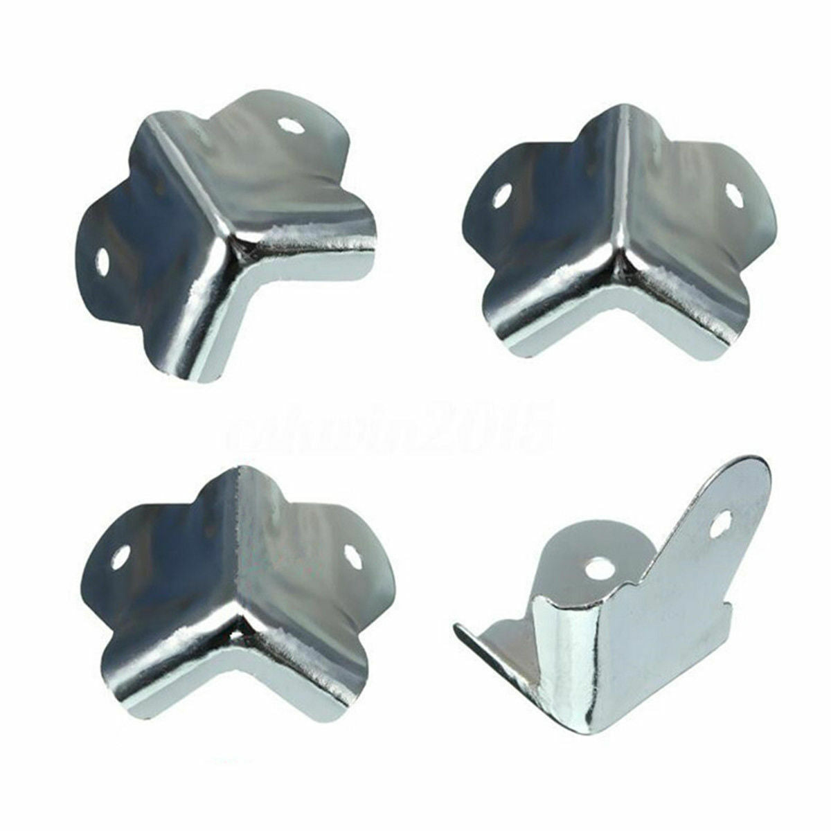 4PCS Metal 2 Holes Guitar Amp Speaker Box Cabinet Case Corner Protector 40mm