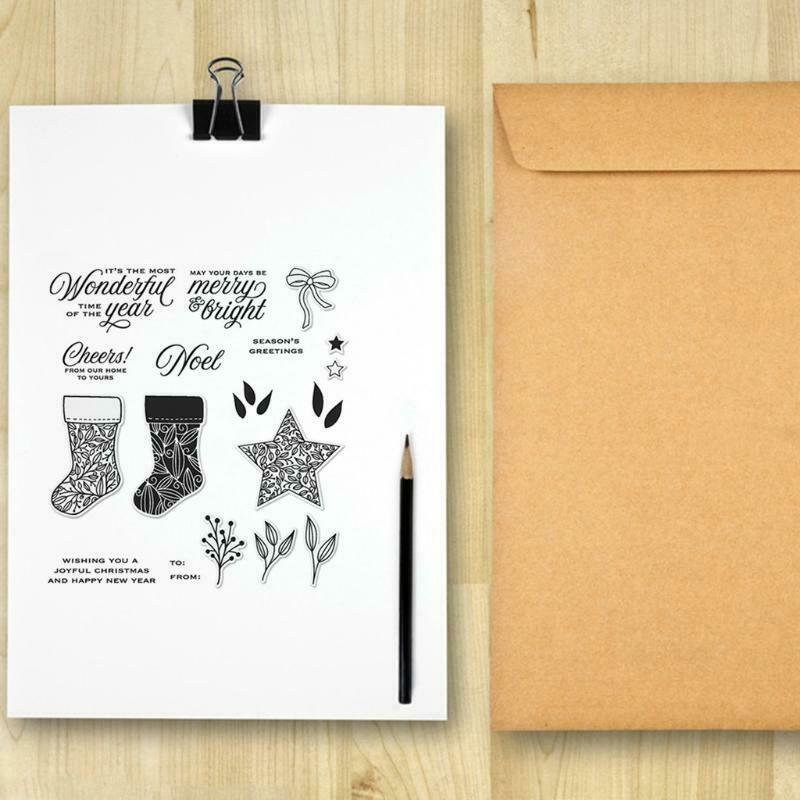 Sock Star Seal Stamp with Cutting Dies Stencil DIY Scrapbooking Embossing Photo