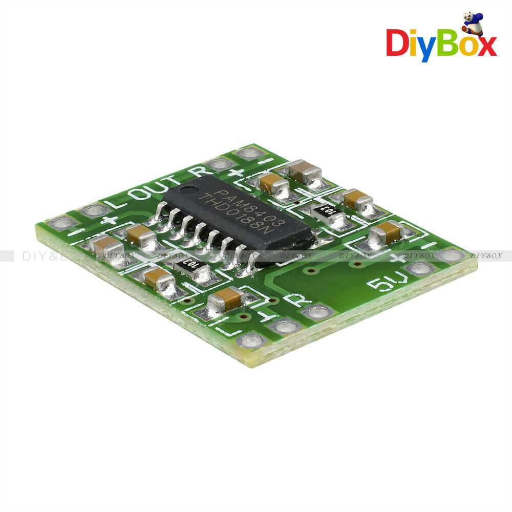 10PC Mini PAM8403 Audio Module 5V Digital Amplifier Board Class D 2*3W USB Power